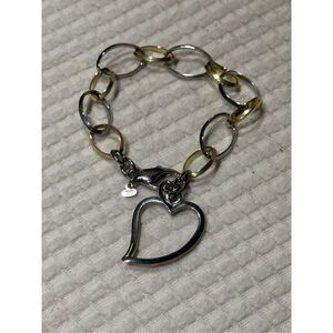 Two tone stainless steel bracelet